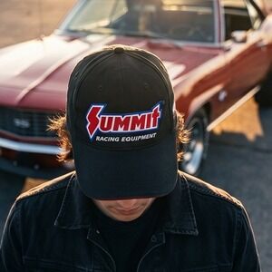 Summit Racing Equipment 50 Years Anniversary Black‎ Hat Adjustable Mens Cap